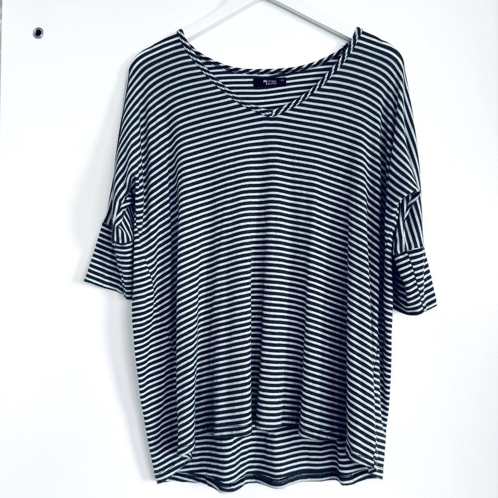 Michael Lauren Long Sleeve High Low Very Soft Shirt. Size XS.